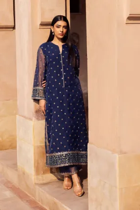 2 Pc Embroidered Organza Suit | MB-F24-505