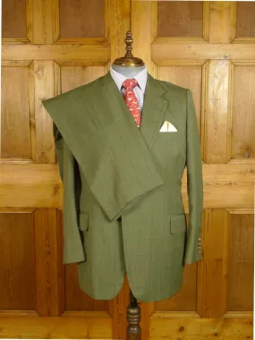 24/0977 redmayne bespoke green wp check wool country suit 42 short to regular