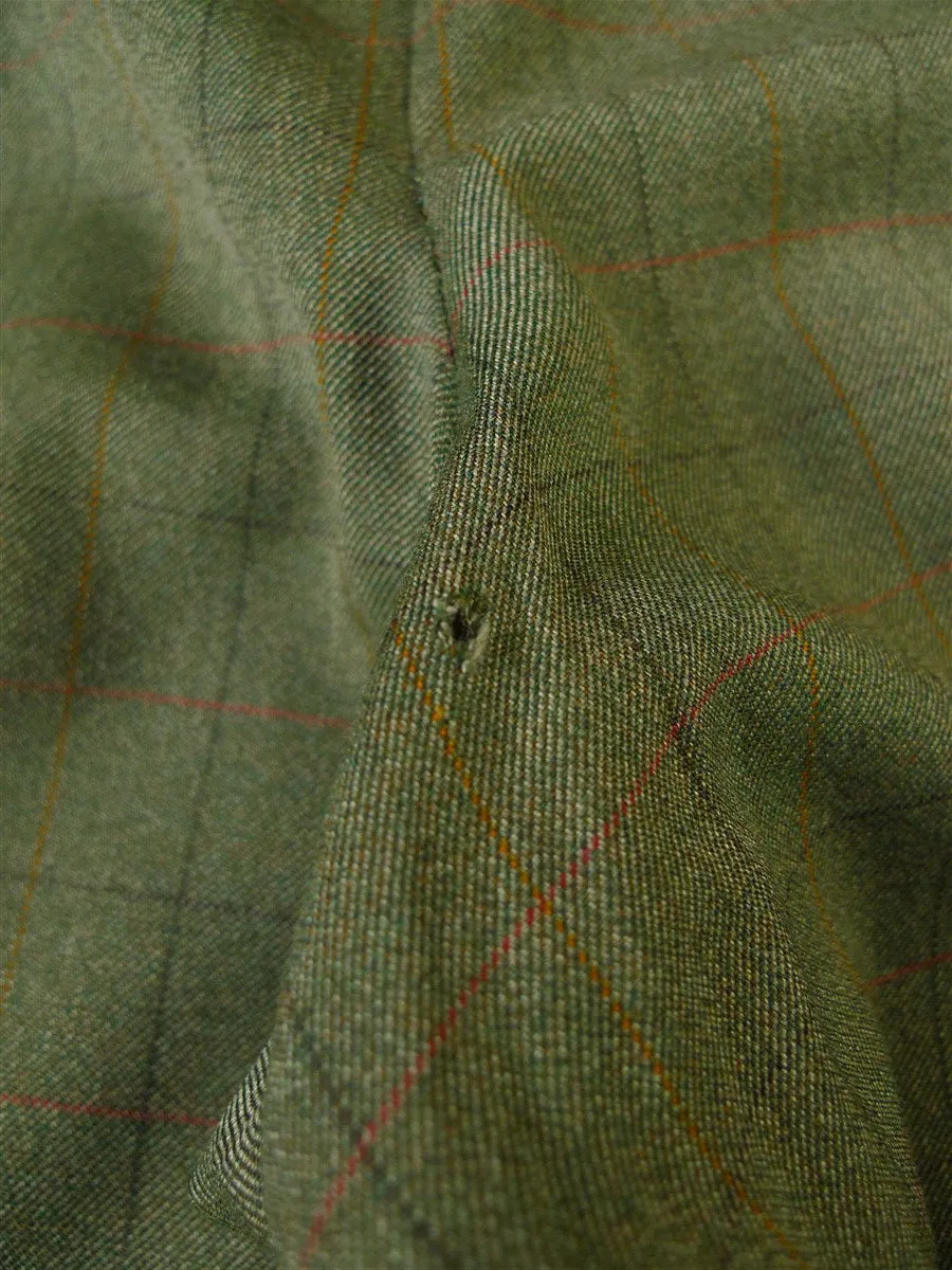 24/0977 redmayne bespoke green wp check wool country suit 42 short to regular