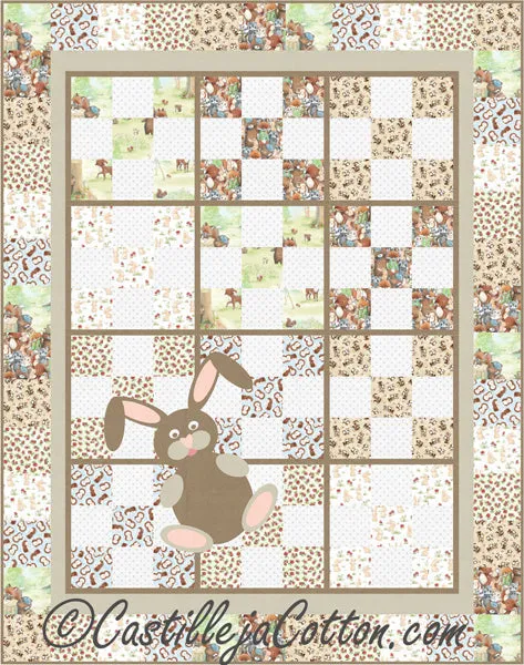 9-Patch Bunny Quilt Pattern CJC-46735w  - Wholesale Product