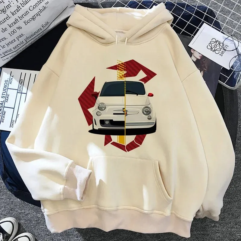 Abarth hoodies men and women 2022 graphic printed male sweatshirts pullover Ulzzang manga