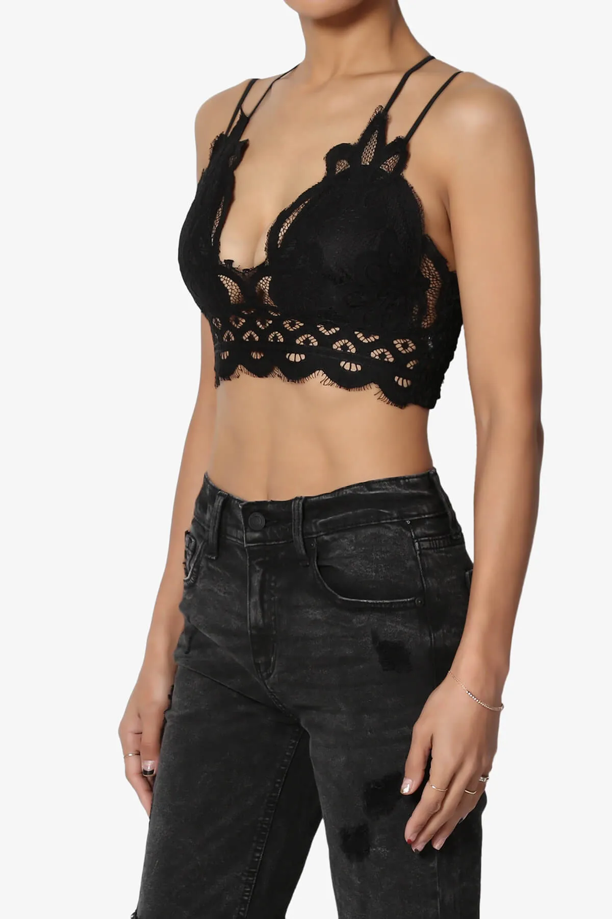 Adella Crochet Lace Bralette PLUS