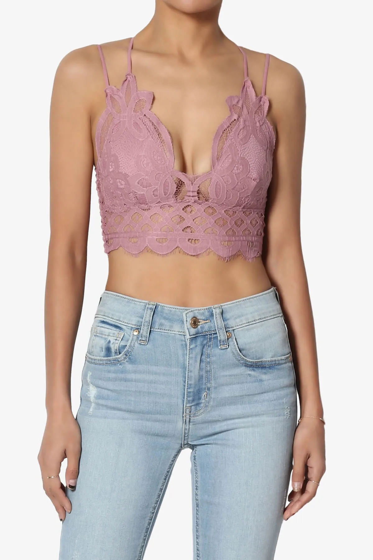 Adella Crochet Lace Bralette PLUS