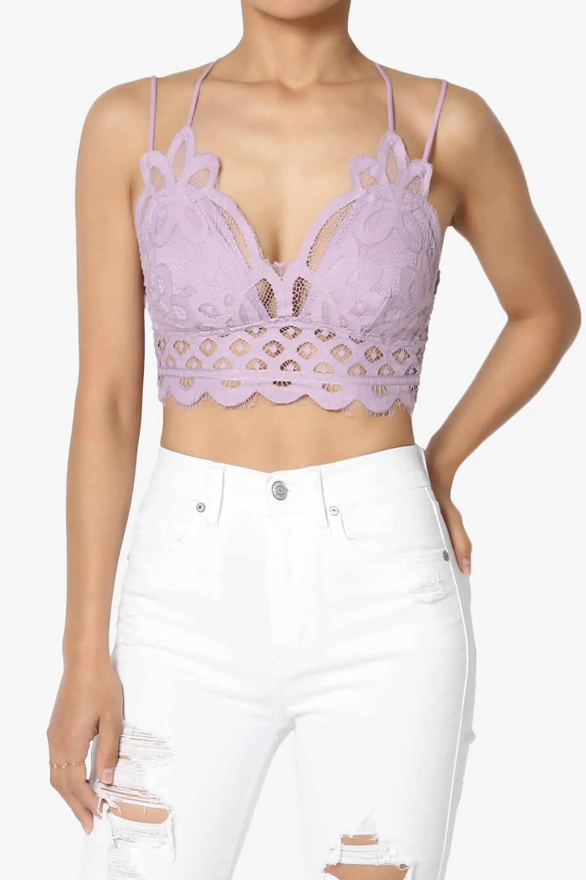 Adella Crochet Lace Bralette PLUS