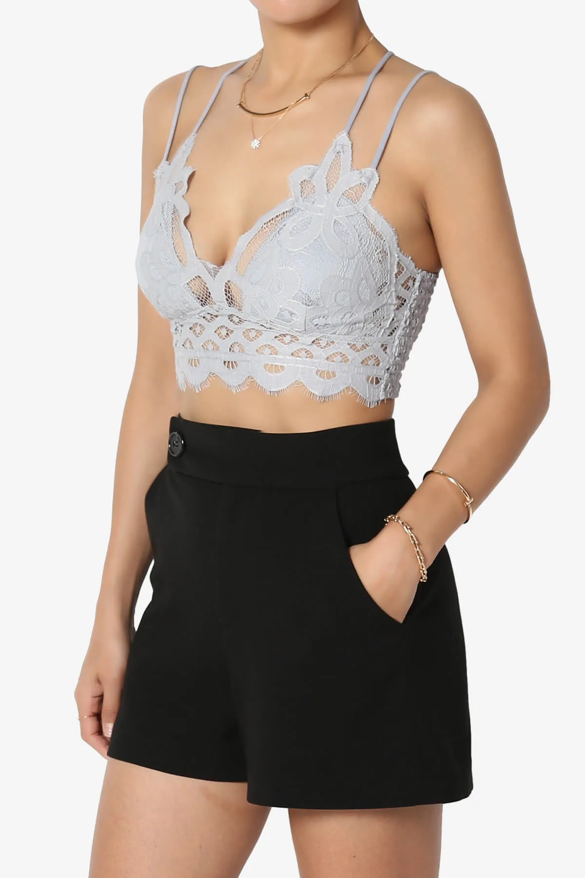 Adella Crochet Lace Bralette PLUS