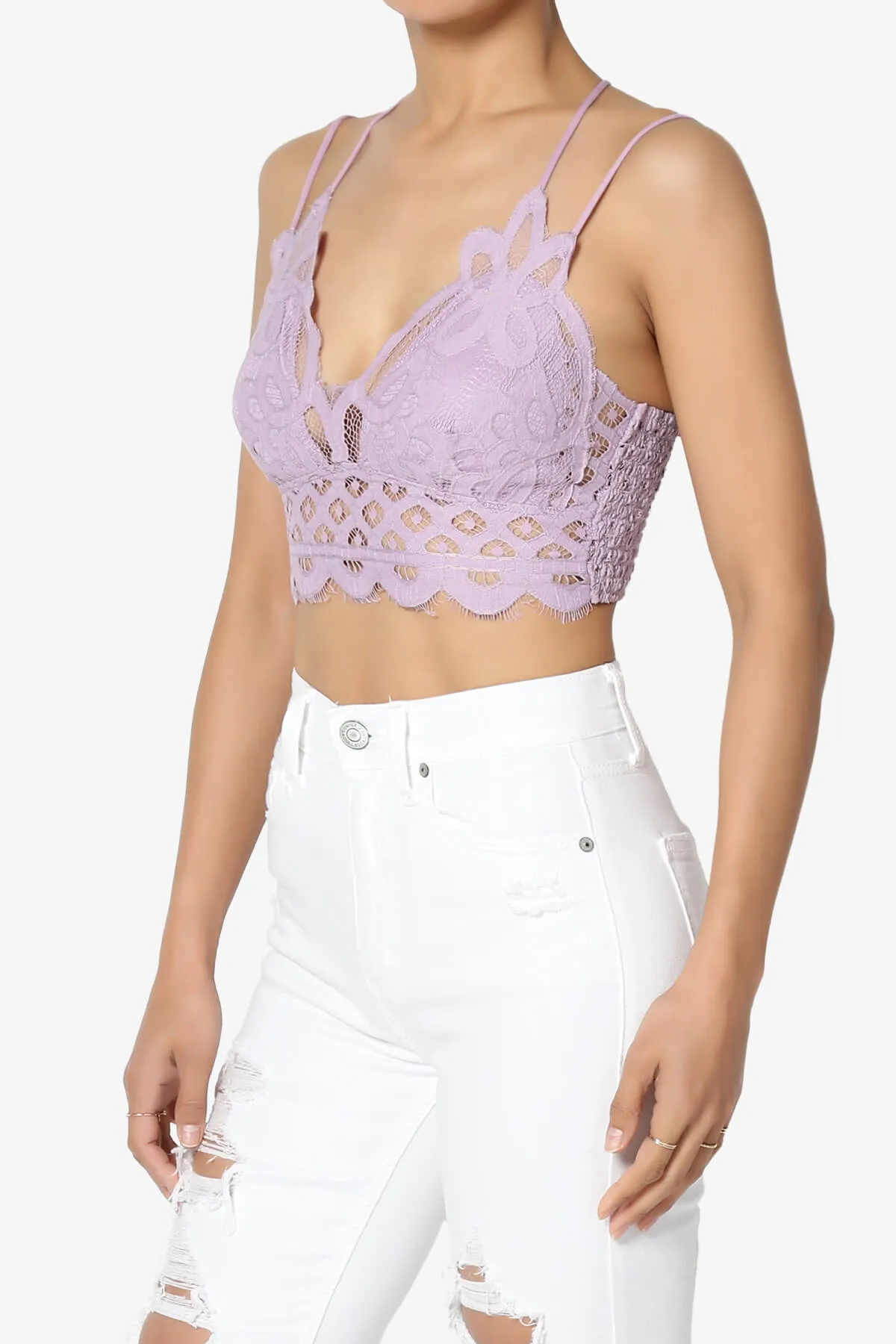 Adella Crochet Lace Bralette PLUS