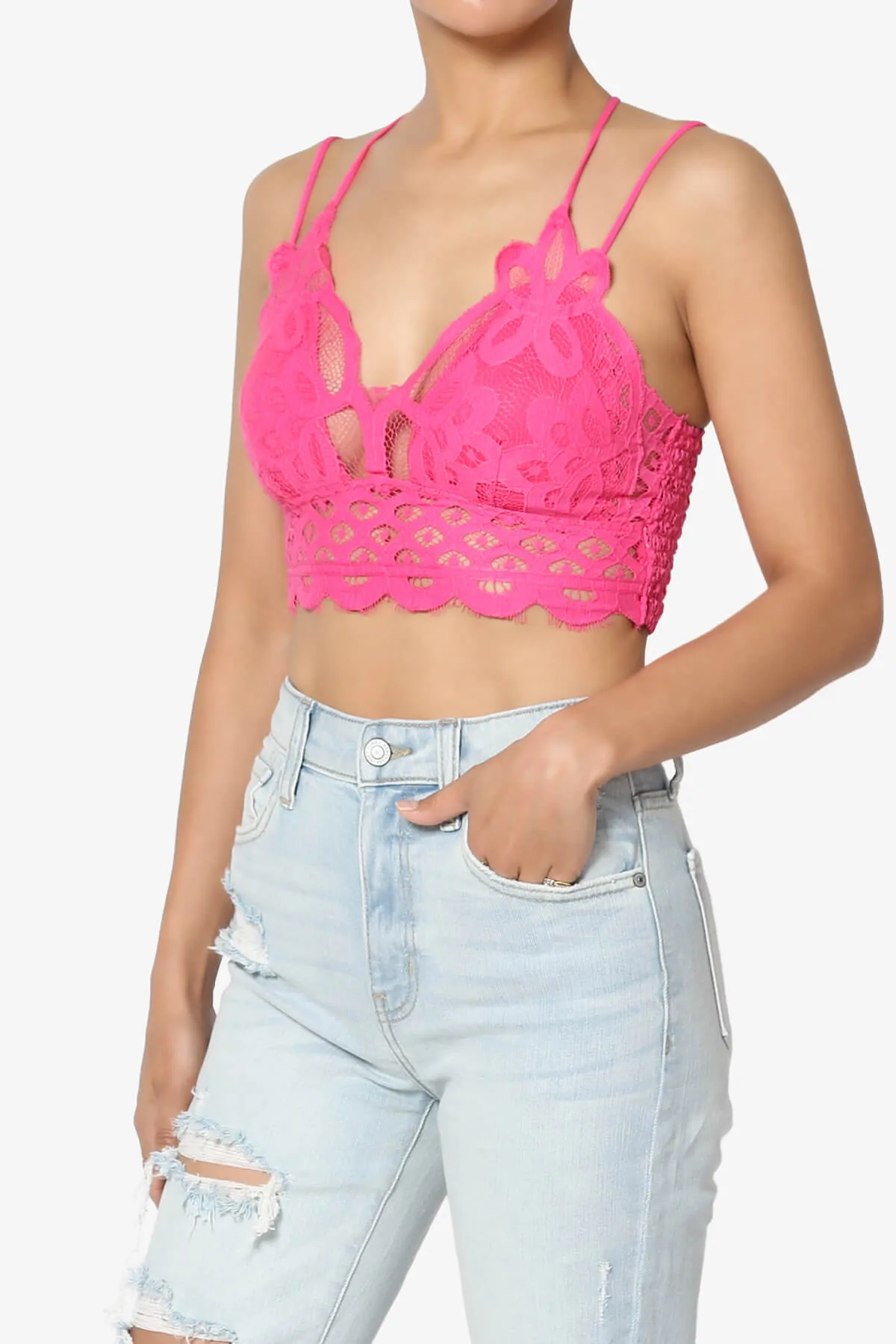 Adella Crochet Lace Bralette PLUS