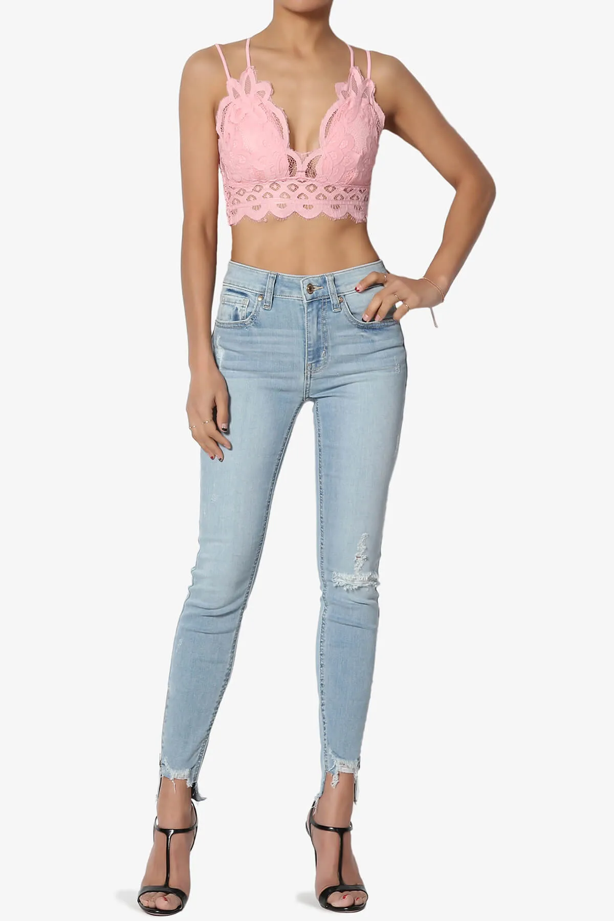 Adella Crochet Lace Bralette PLUS