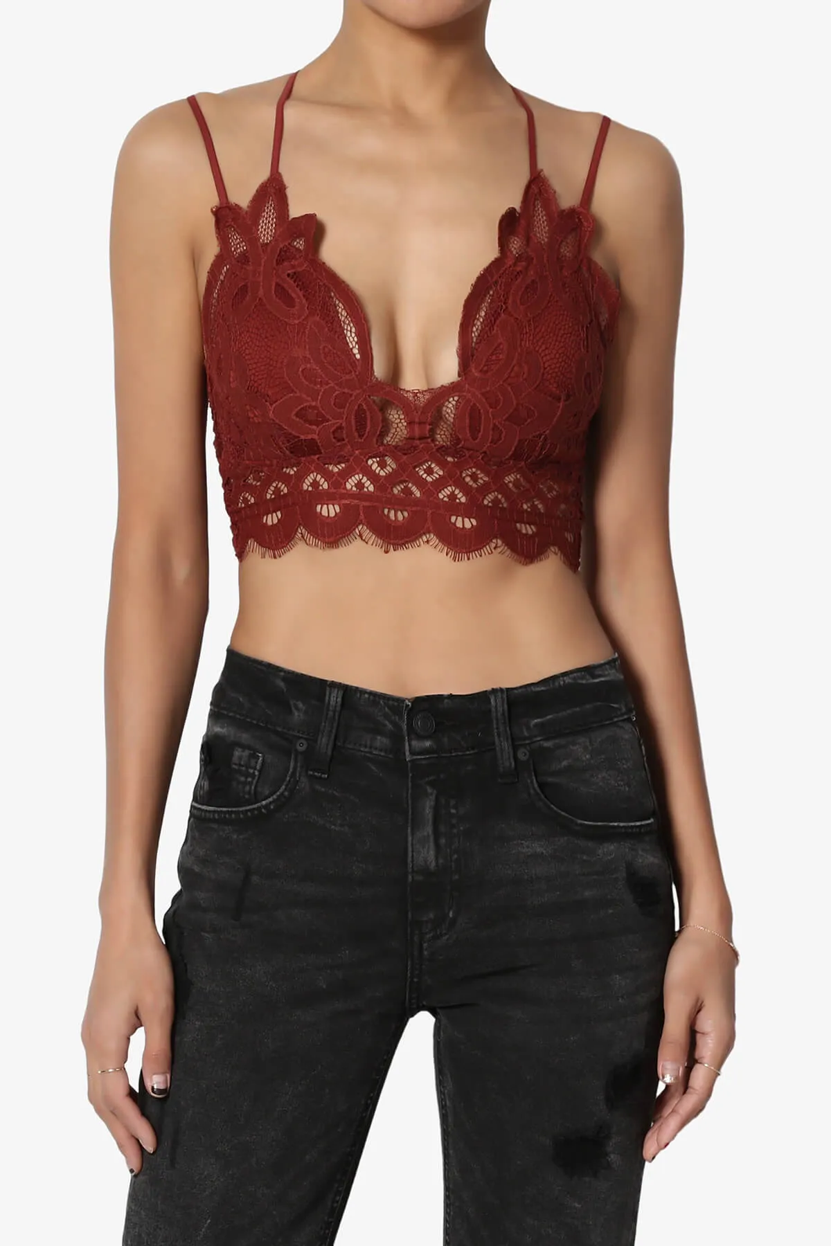 Adella Crochet Lace Bralette PLUS