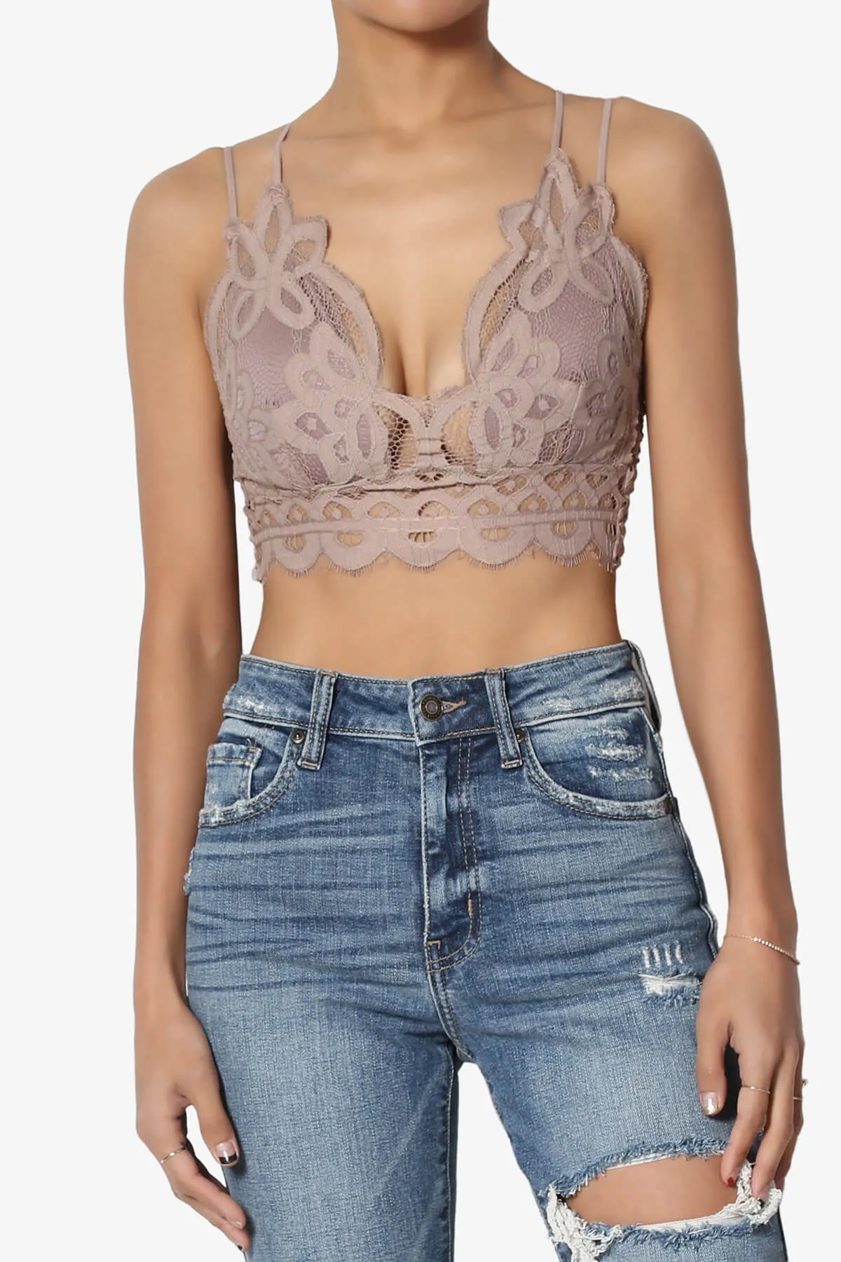 Adella Crochet Lace Bralette PLUS