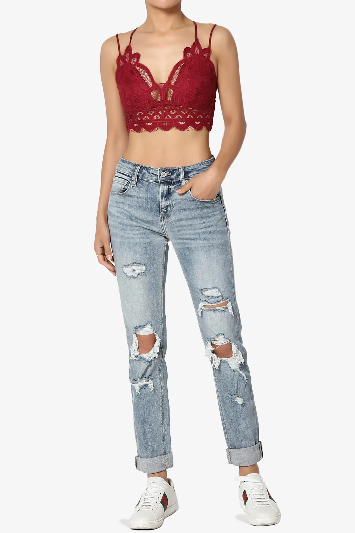 Adella Crochet Lace Bralette PLUS