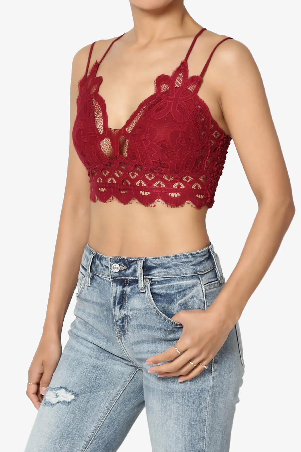 Adella Crochet Lace Bralette PLUS