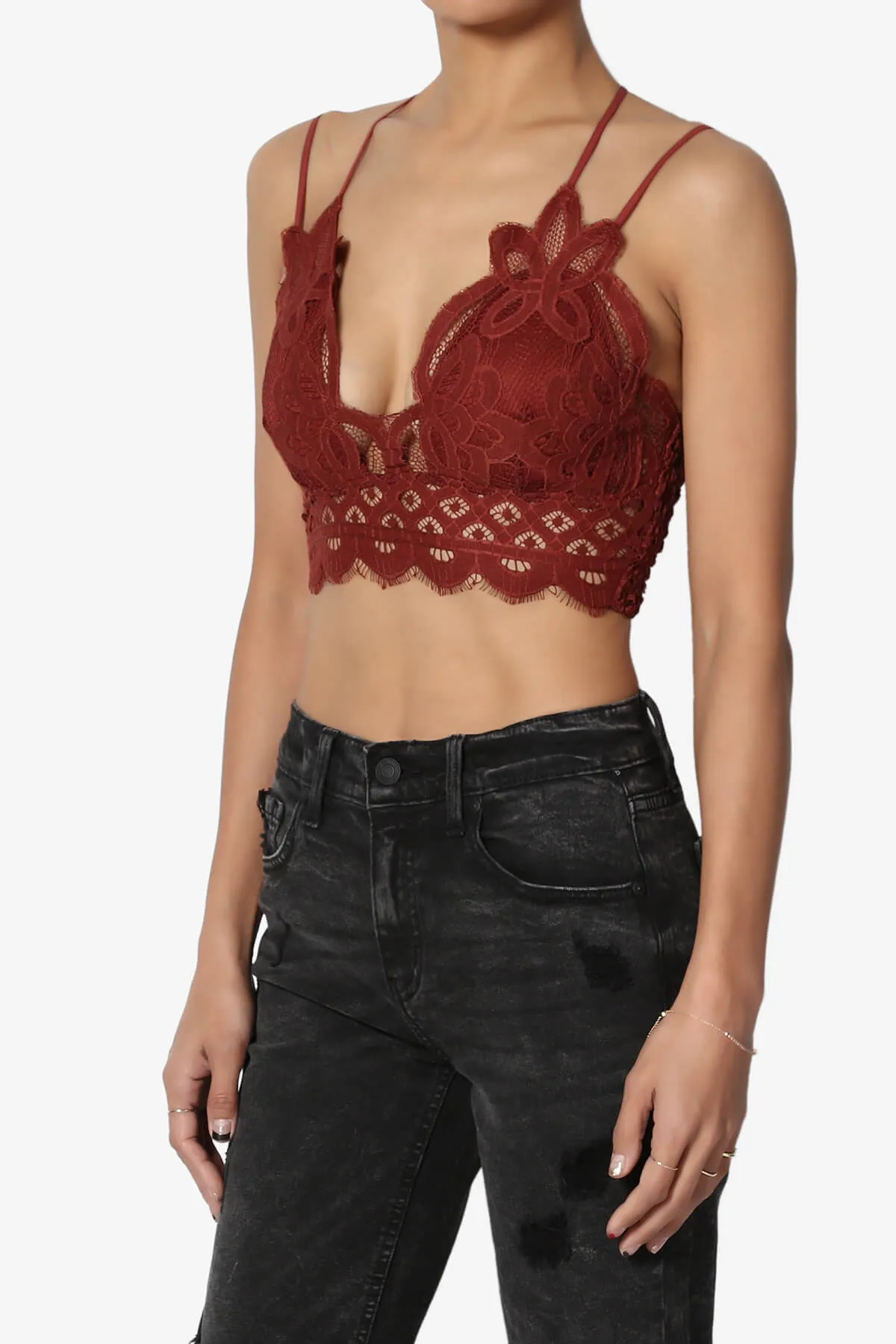 Adella Crochet Lace Bralette PLUS