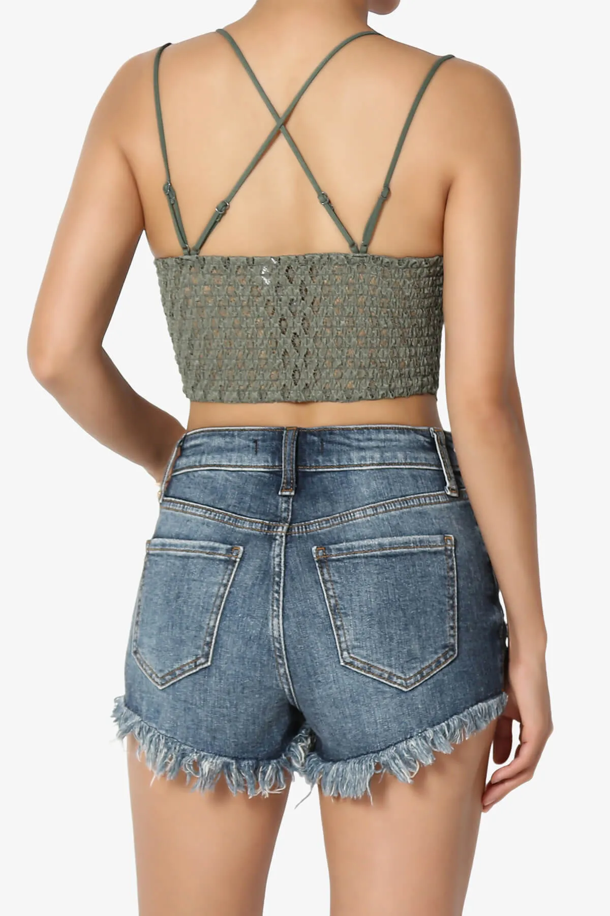 Adella Crochet Lace Bralette PLUS