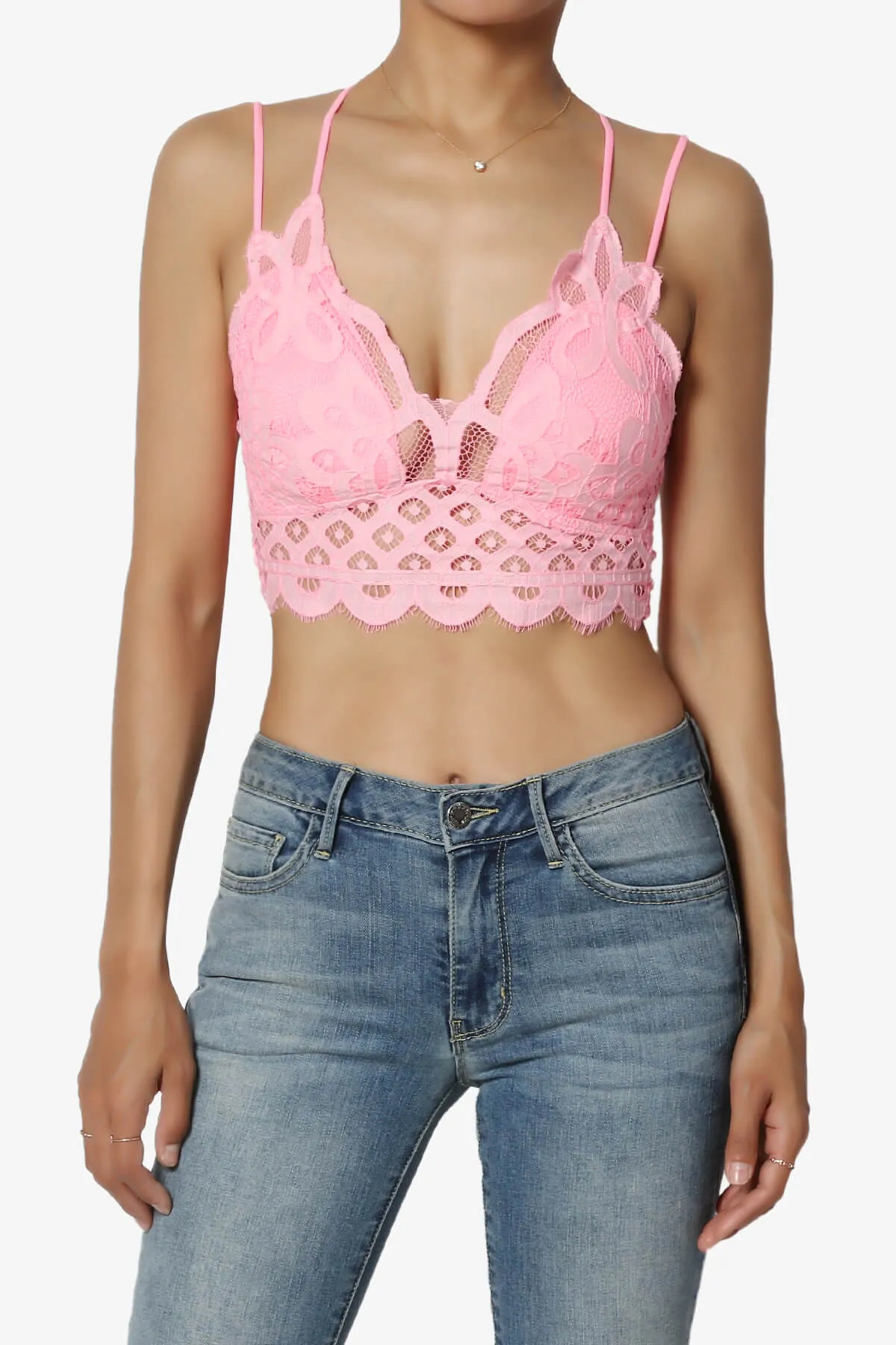 Adella Crochet Lace Bralette PLUS