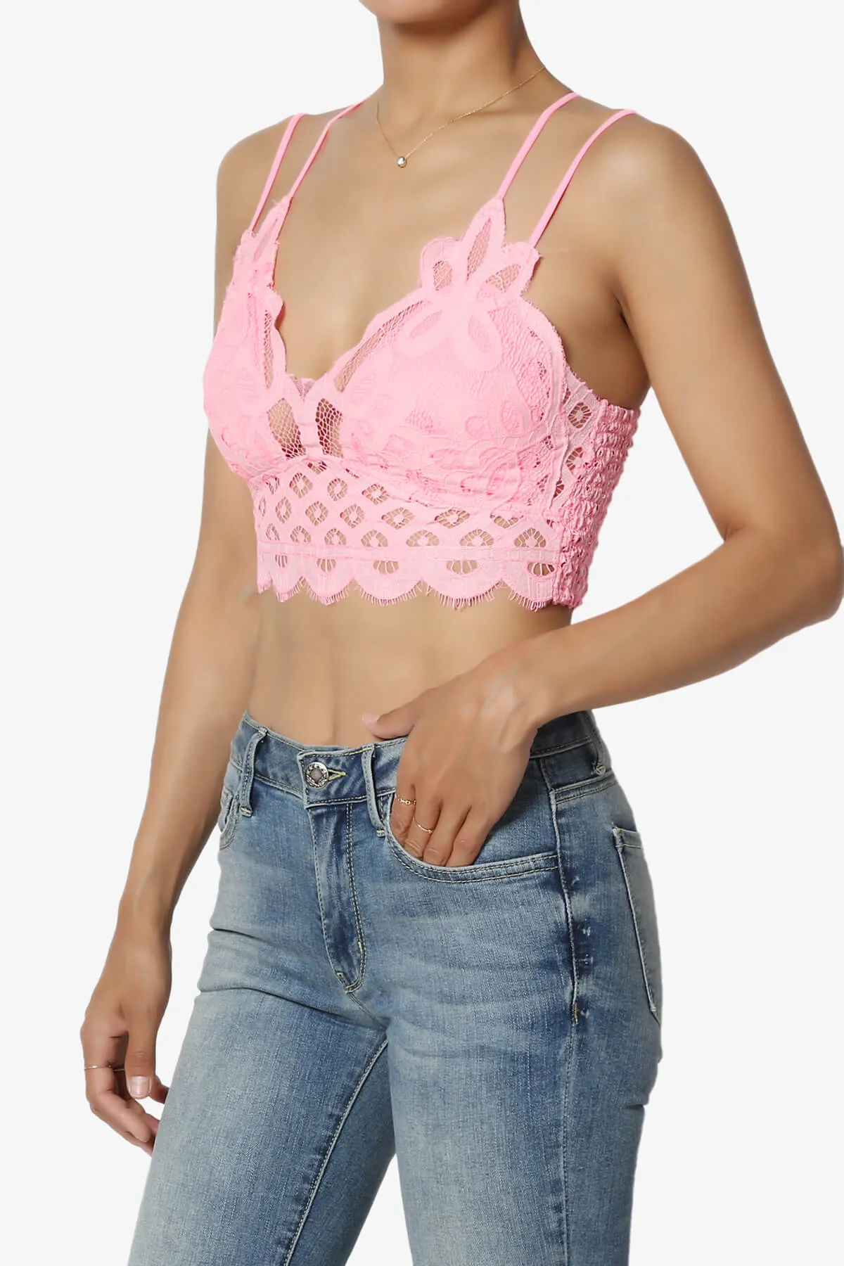 Adella Crochet Lace Bralette PLUS