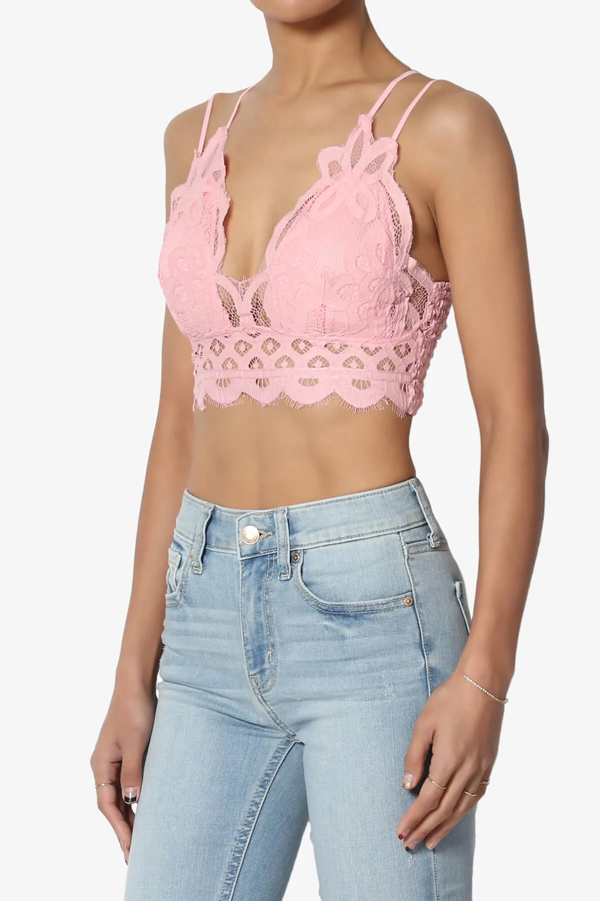 Adella Crochet Lace Bralette PLUS