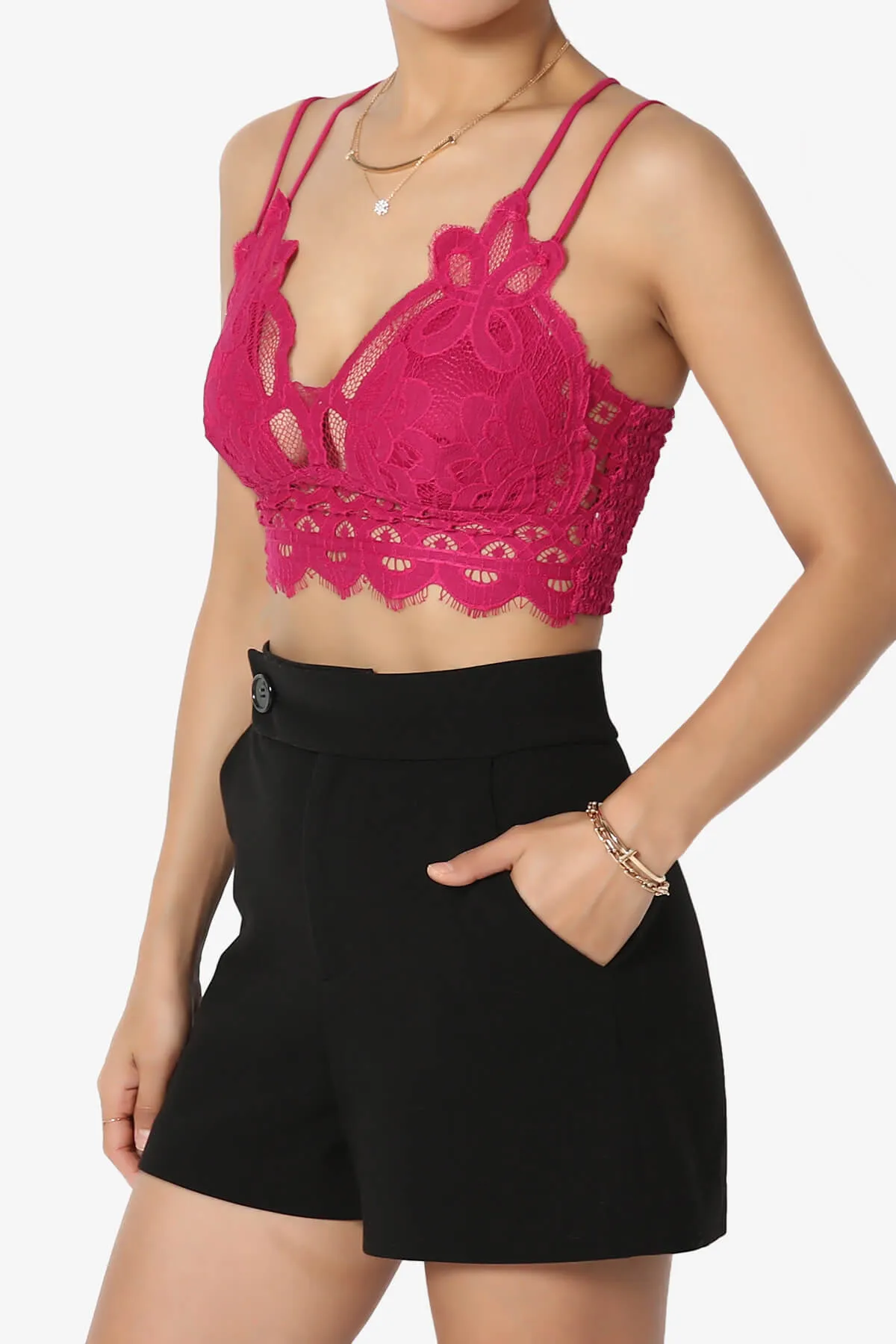 Adella Crochet Lace Bralette PLUS