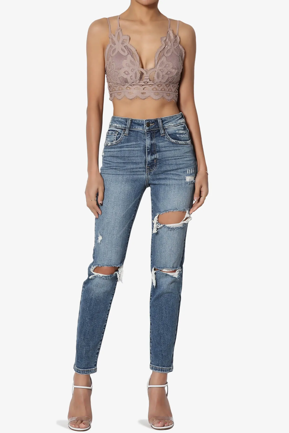 Adella Crochet Lace Bralette PLUS