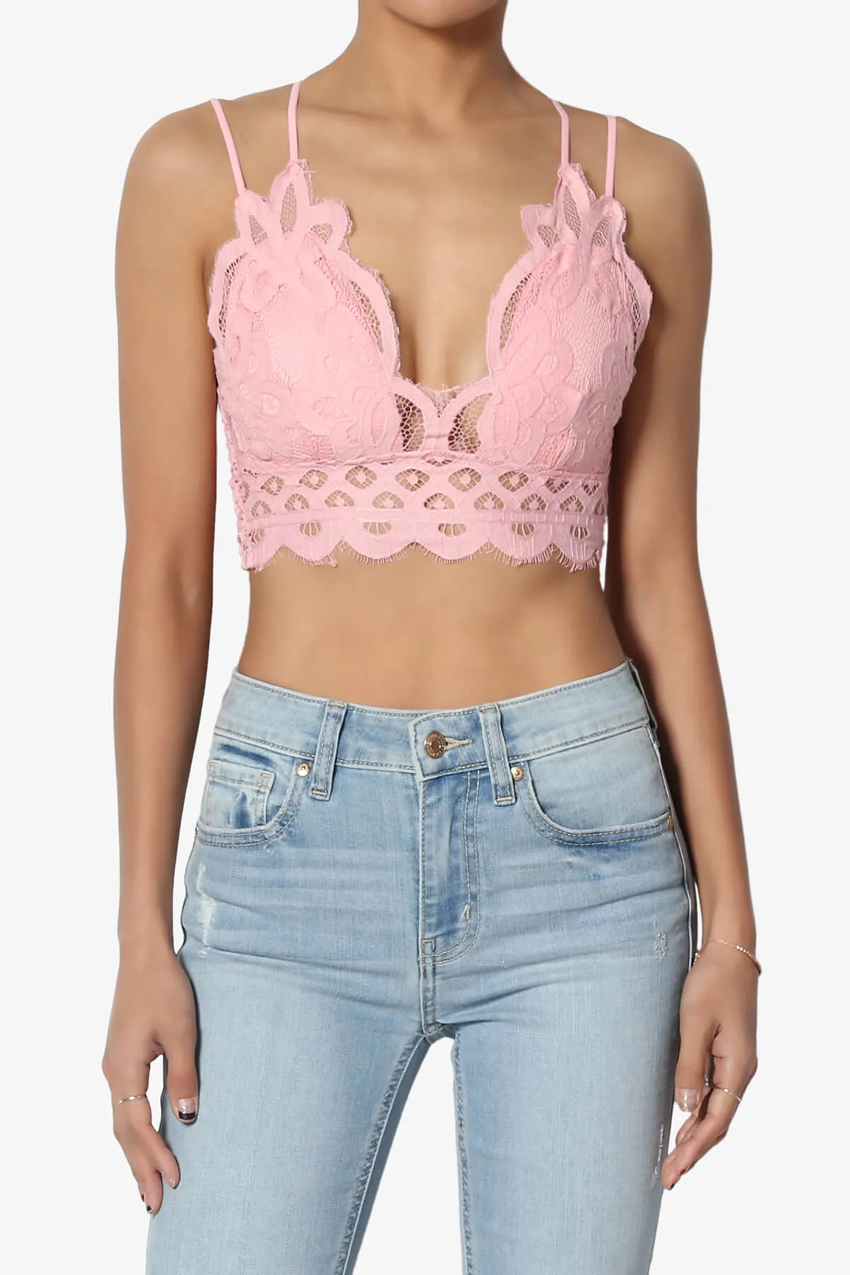 Adella Crochet Lace Bralette PLUS