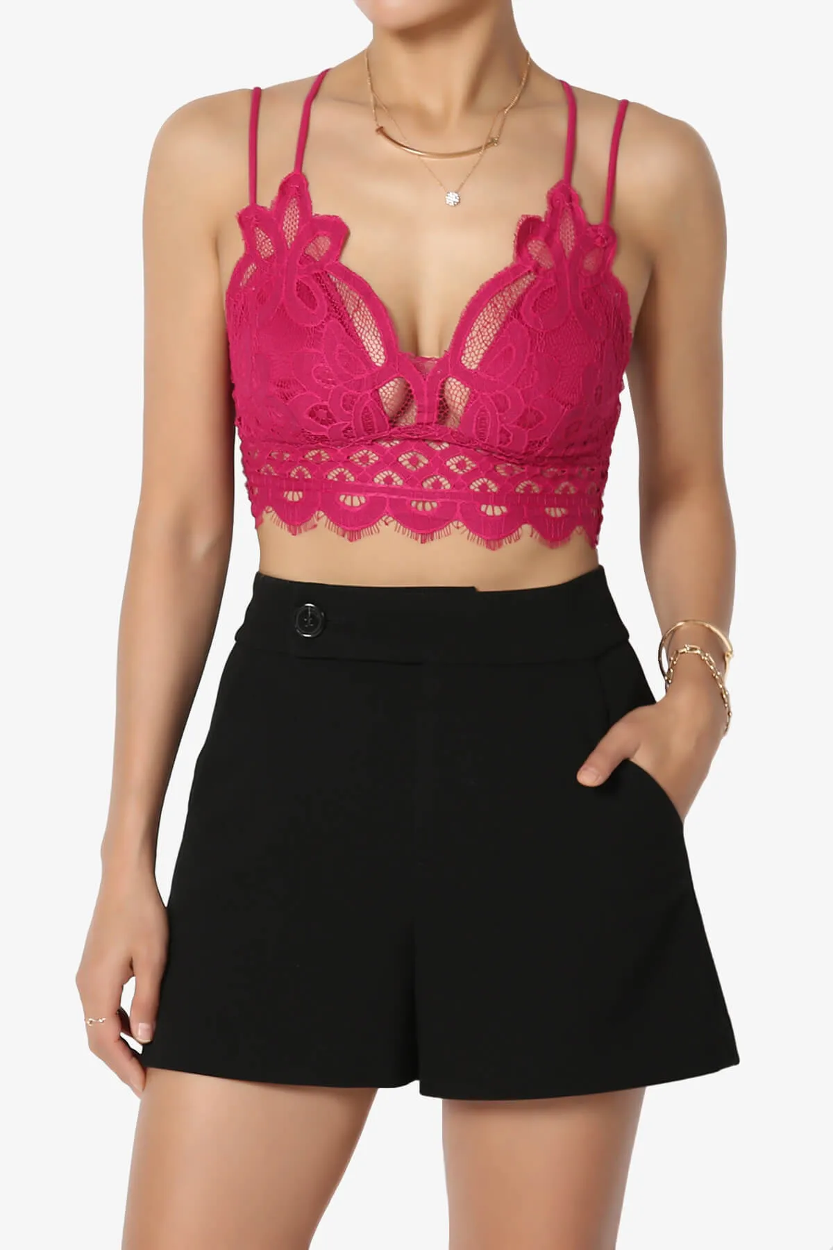 Adella Crochet Lace Bralette PLUS