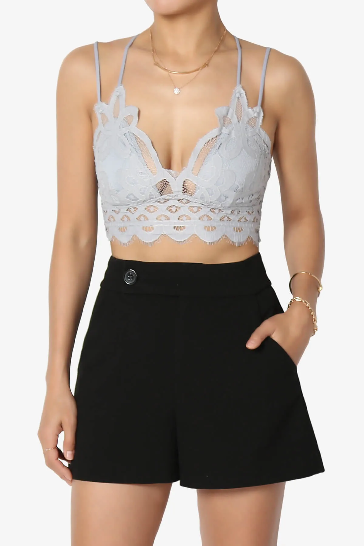 Adella Crochet Lace Bralette PLUS