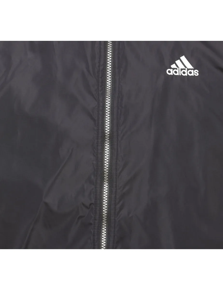 Adidas Black & White Nylon Jacket - L