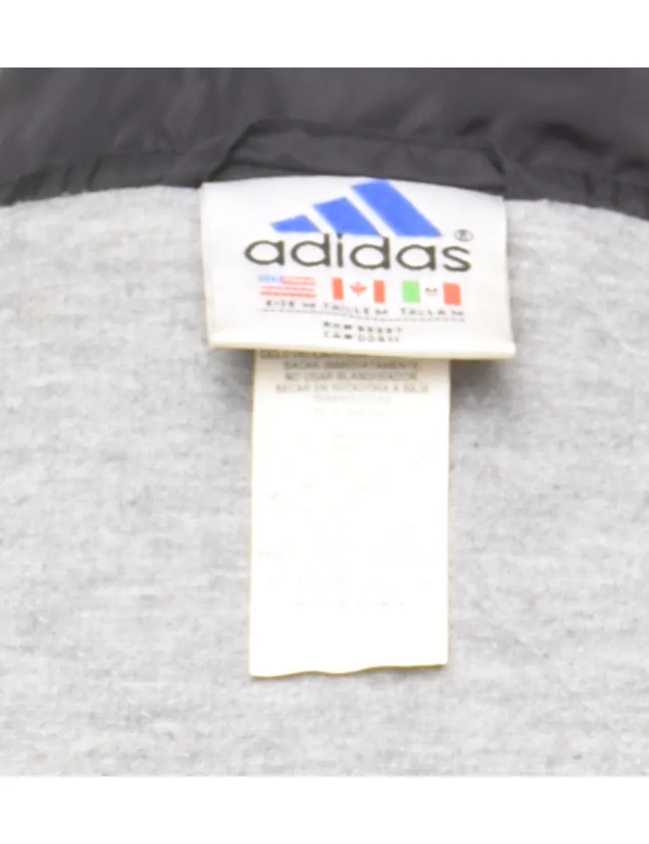 Adidas Black & White Nylon Jacket - L