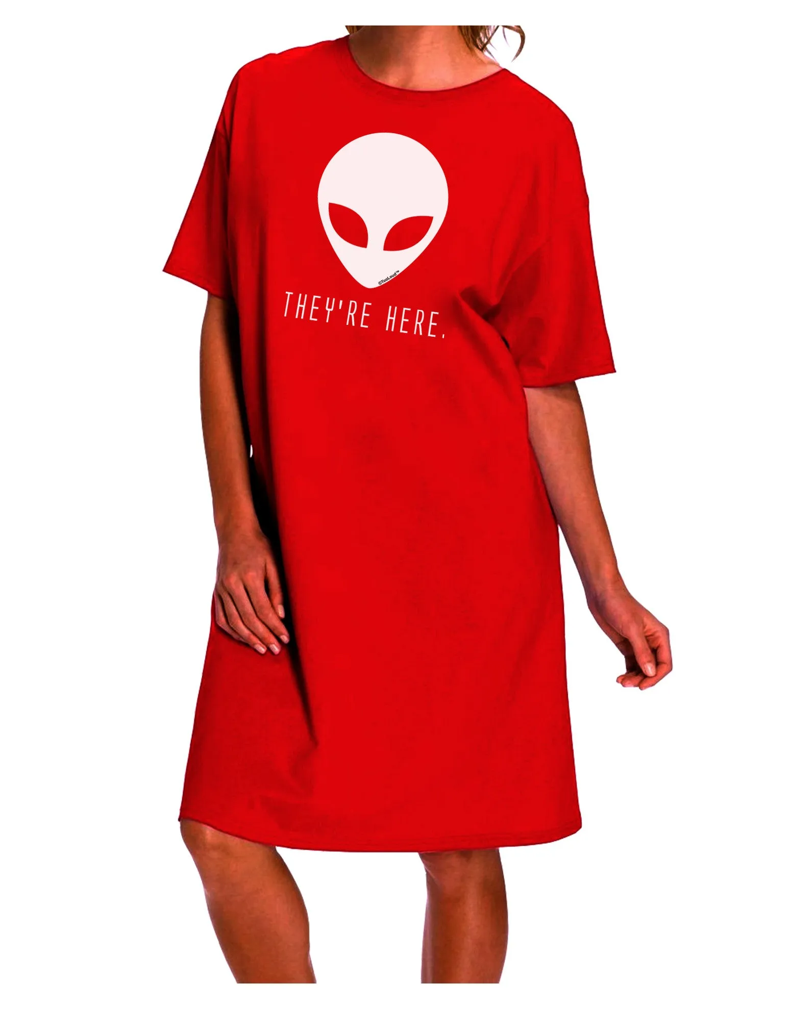 Alien Invasion: Captivating Adult Night Shirt Dress