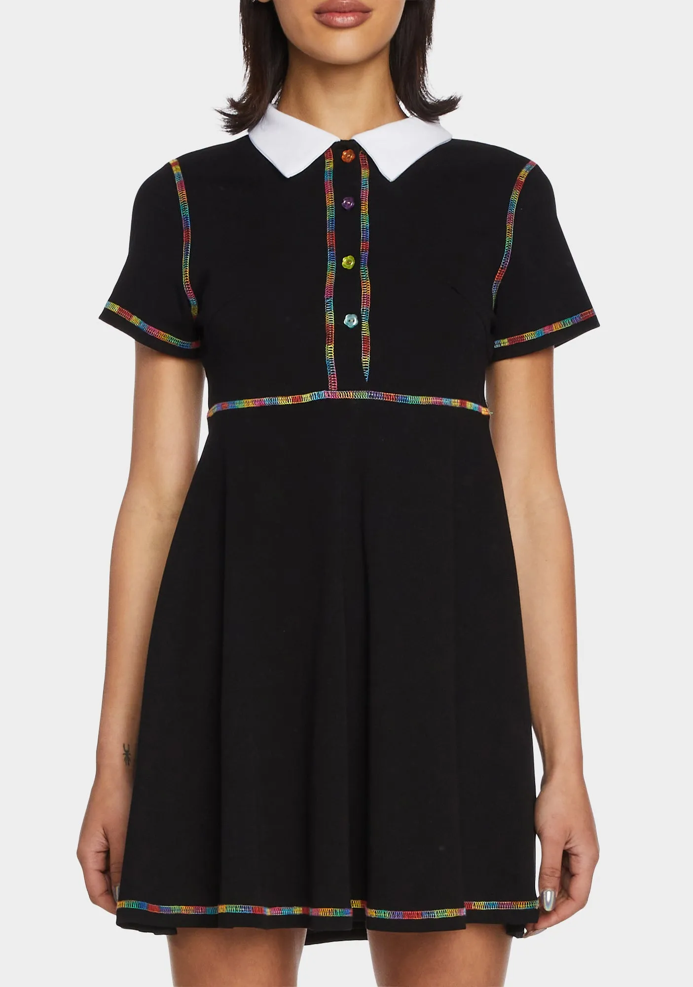 All Hail Me Babydoll Dress - Black