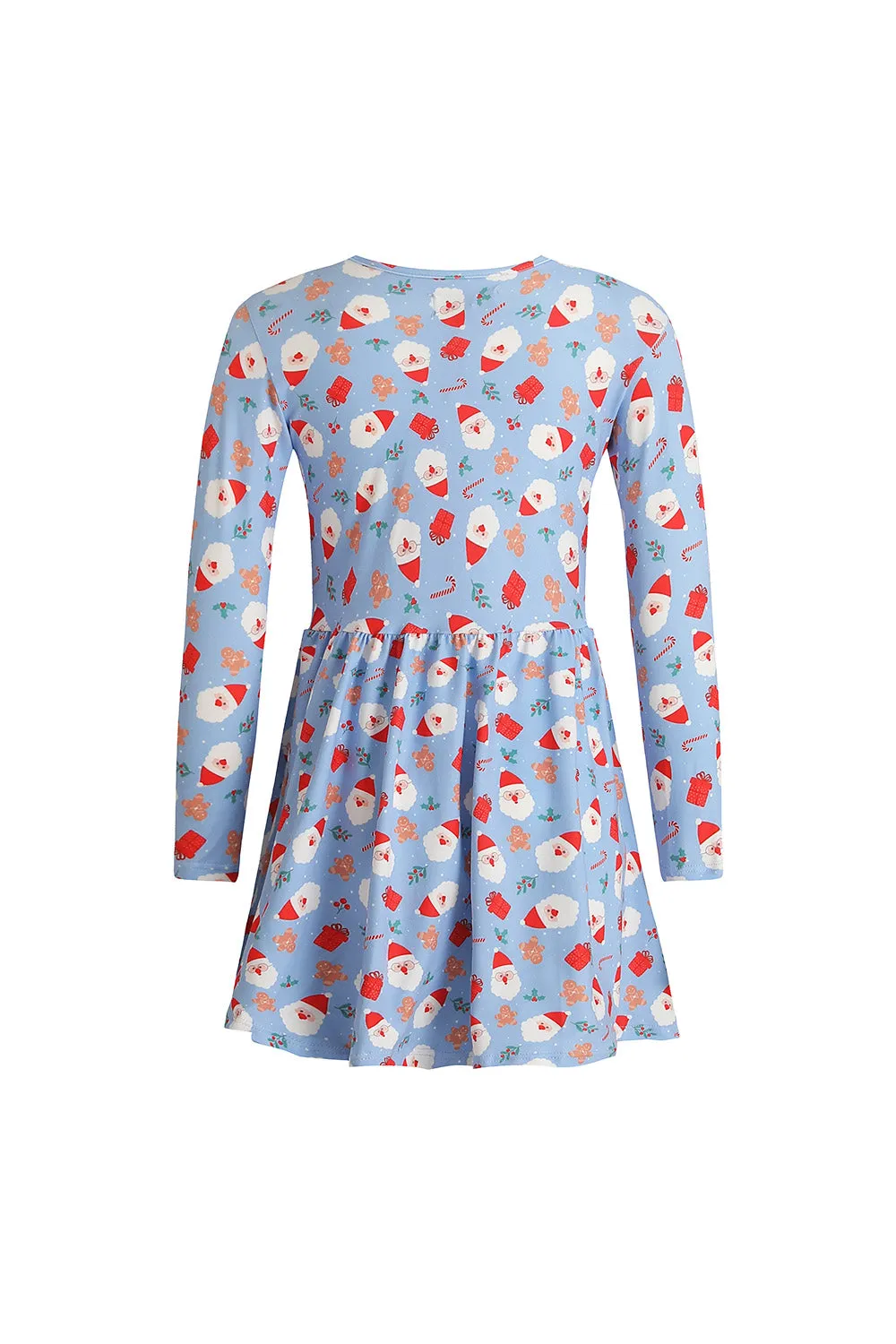 Alma Ls Babydoll Dress (Kids) | Santa Skyblue | Kjole fra Liberté Ami