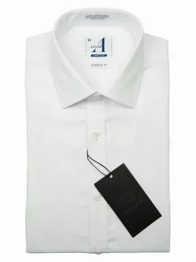 Alviso 28126 60% Cotton/40% Polyester Boy's Dress Shirt - Tonal Weave - White