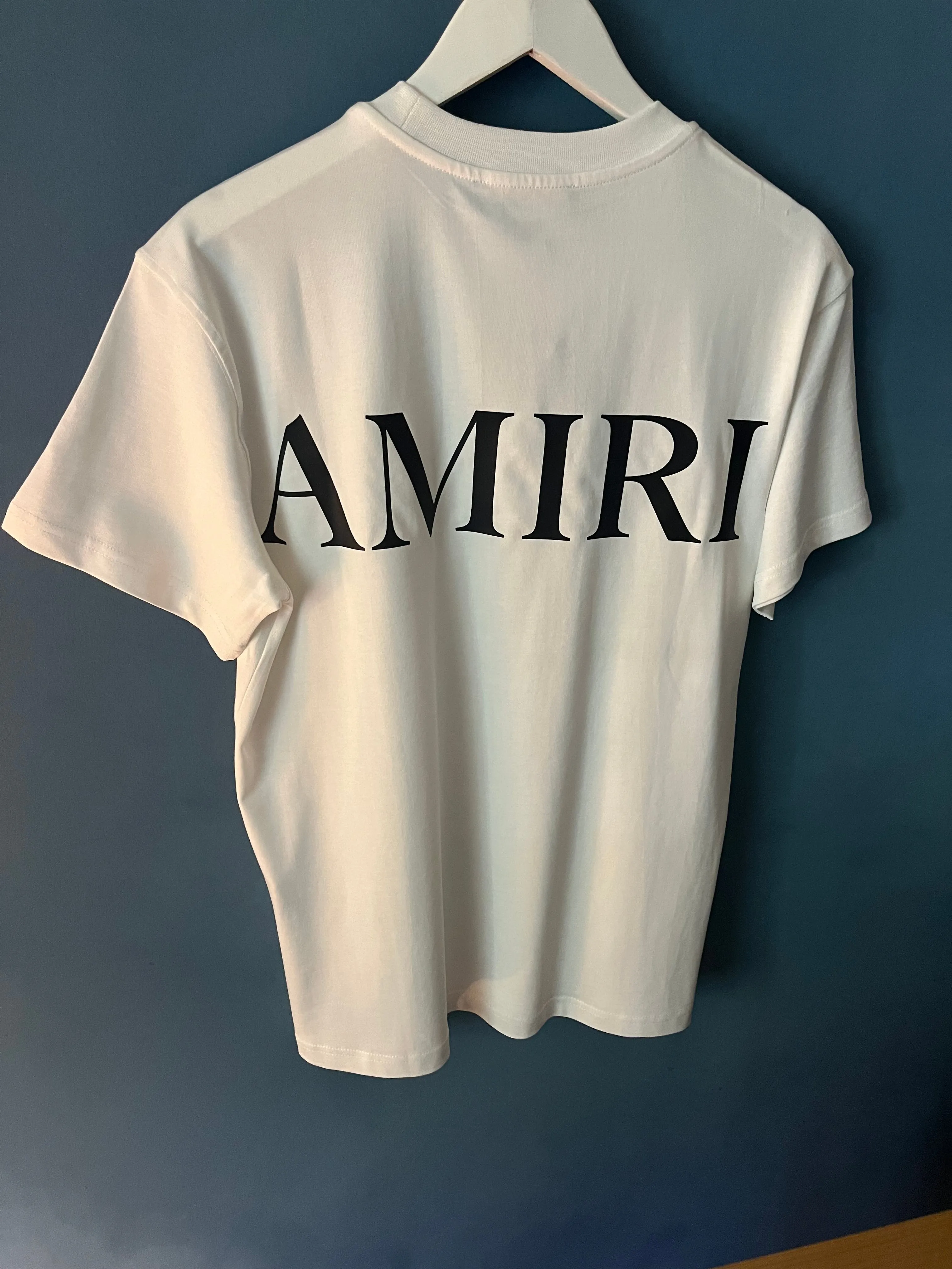 AMIRI " Logo Printed" Cotton T-shirt Styled in White for Spring&Summer 2024