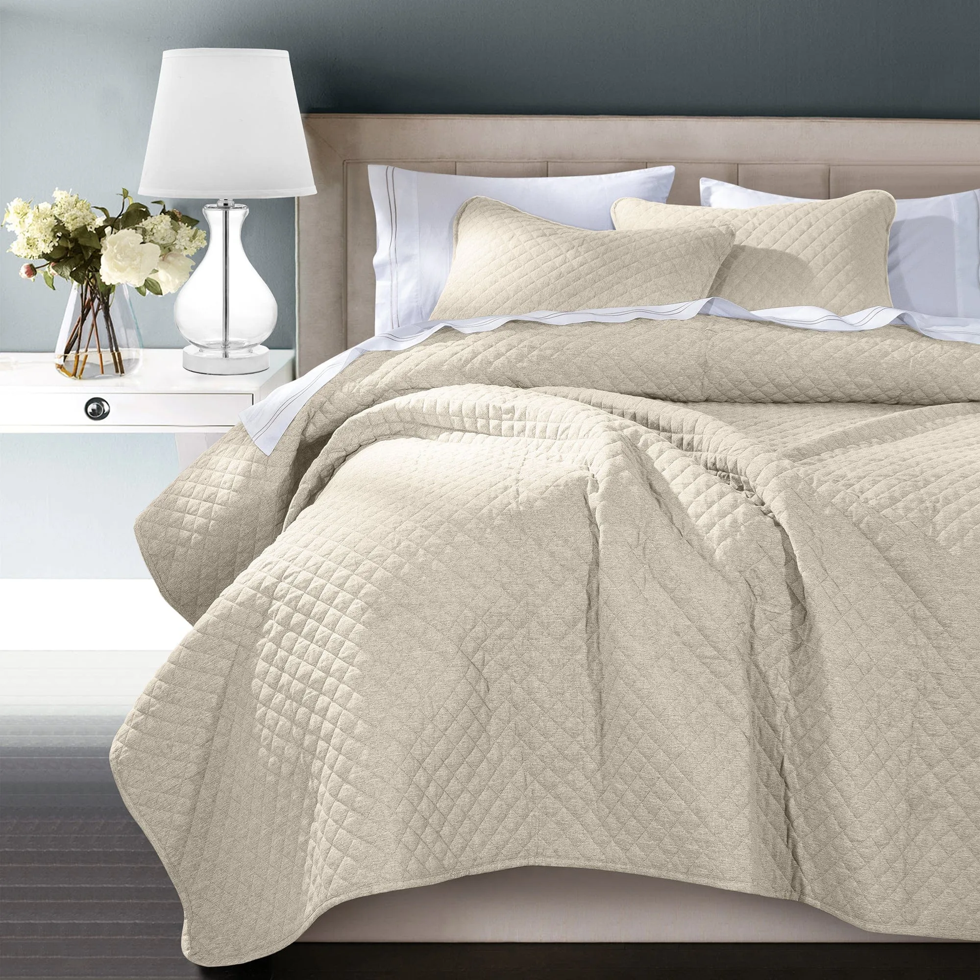 Anna Diamond Quilted Coverlet