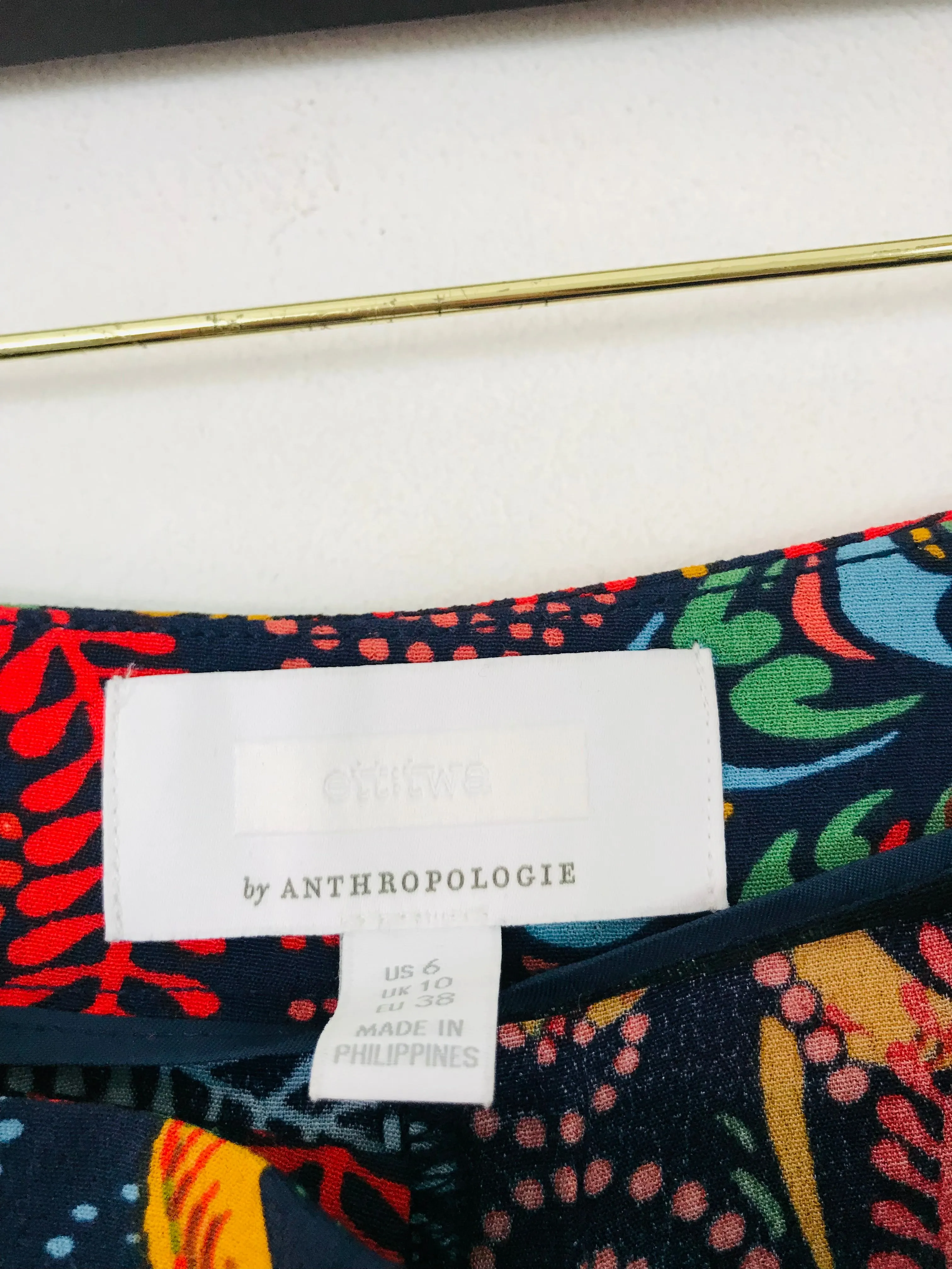 Anthropologie Women's Patterned Flared Palazzo Trousers | UK10 | Multicolour