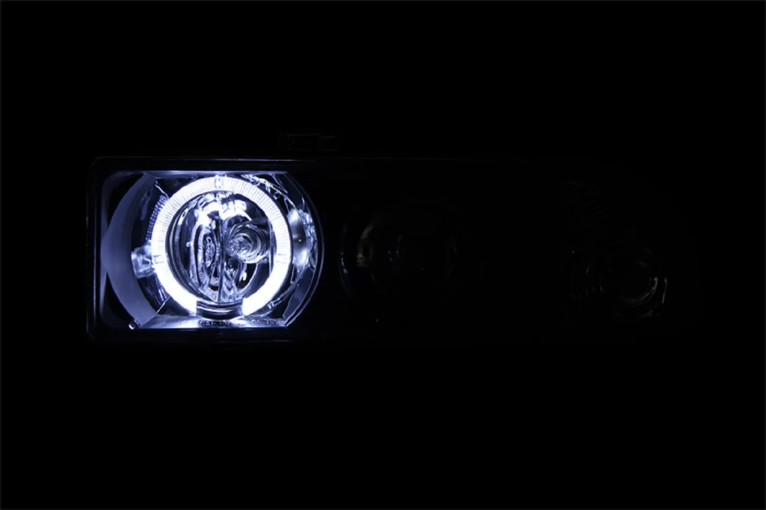 Anzo Projector Headlights Chevy S-10 / Blazer S-10 (98-05) [w/ LED Halo] Black or Chrome Housing