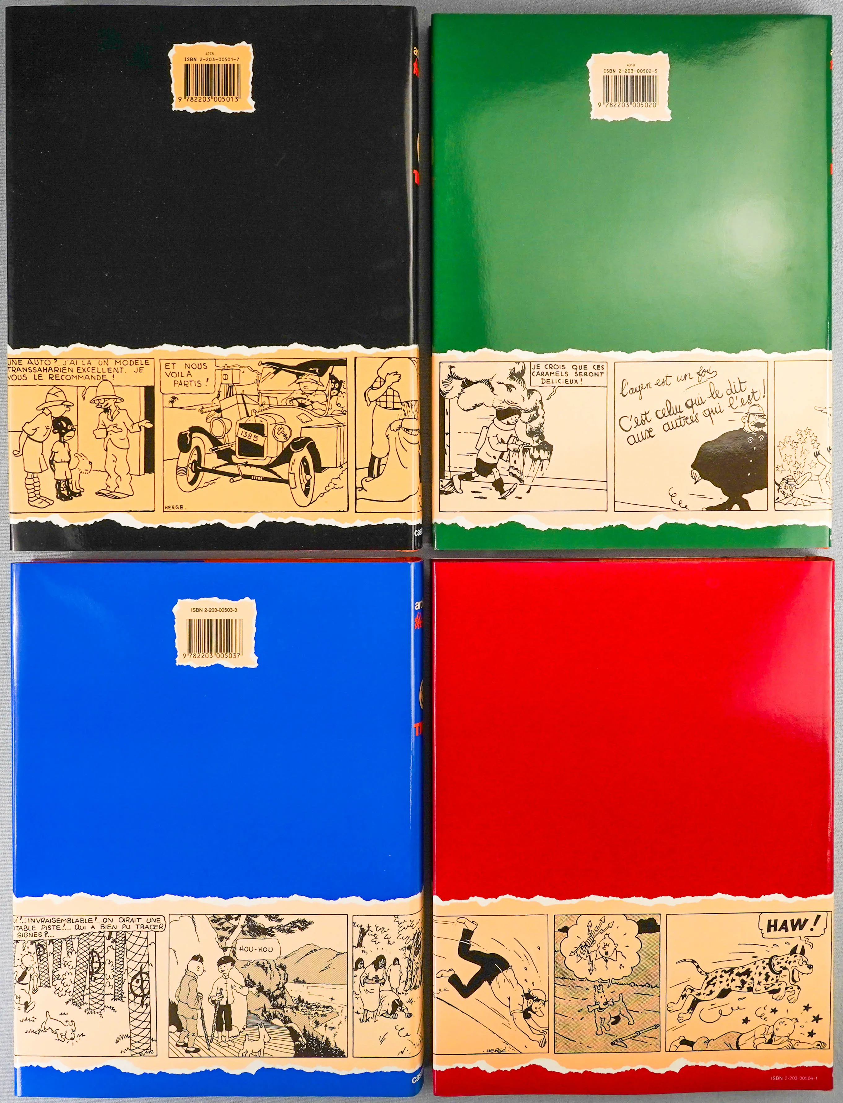 ARCHIVES HERGE Set x4: 1st Edition Tintin Books Totor Hardback Rare EO