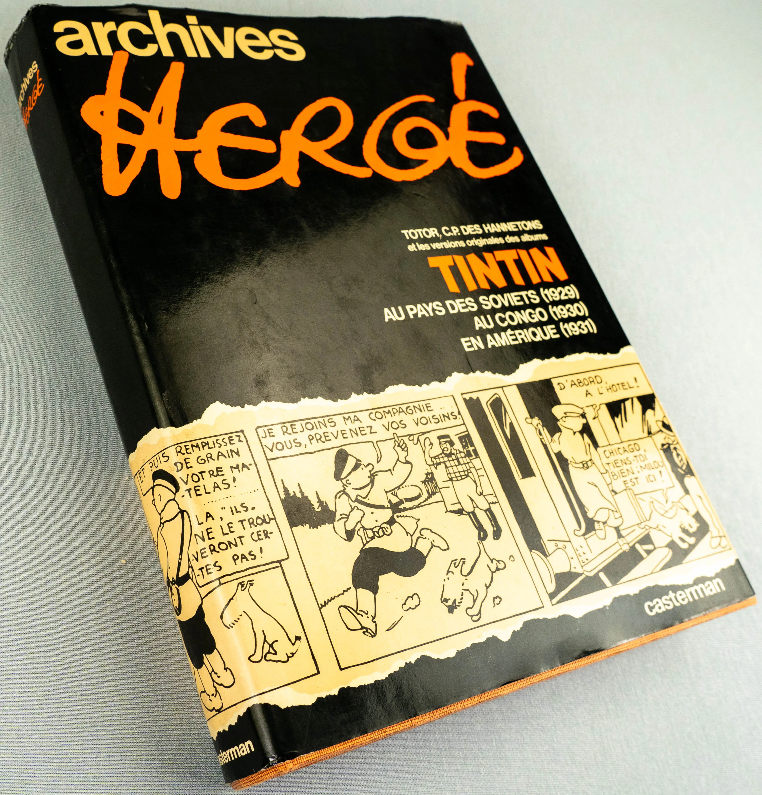 ARCHIVES HERGE VOLUME 1 1973 1st Edition x3 Tintin Books Totor Hardback Rare EO