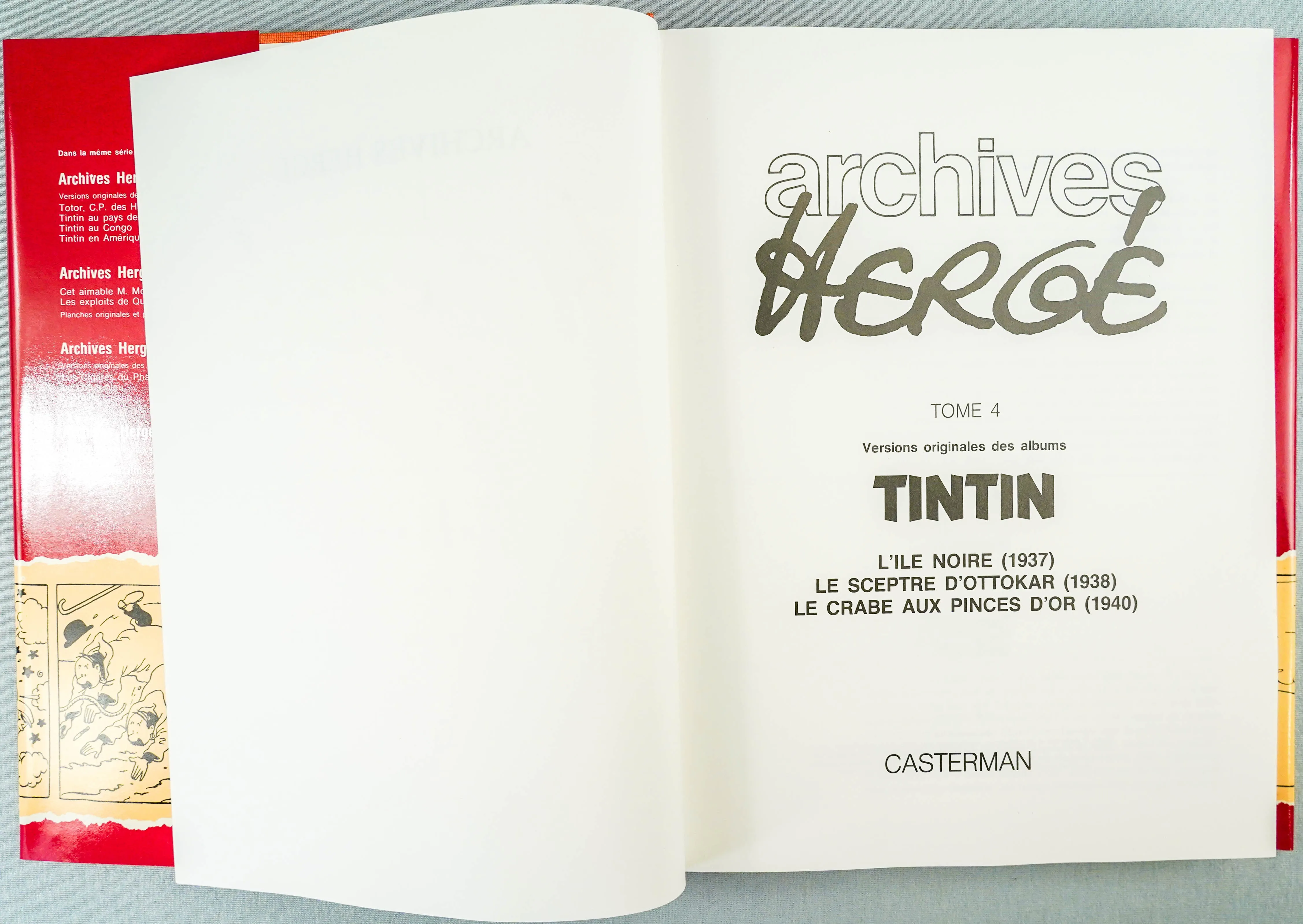 ARCHIVES HERGE Volume 4: 1st Edition Tintin Books Totor Hardback Rare EO