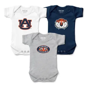 Auburn Tigers 3-Pack Bodysuits