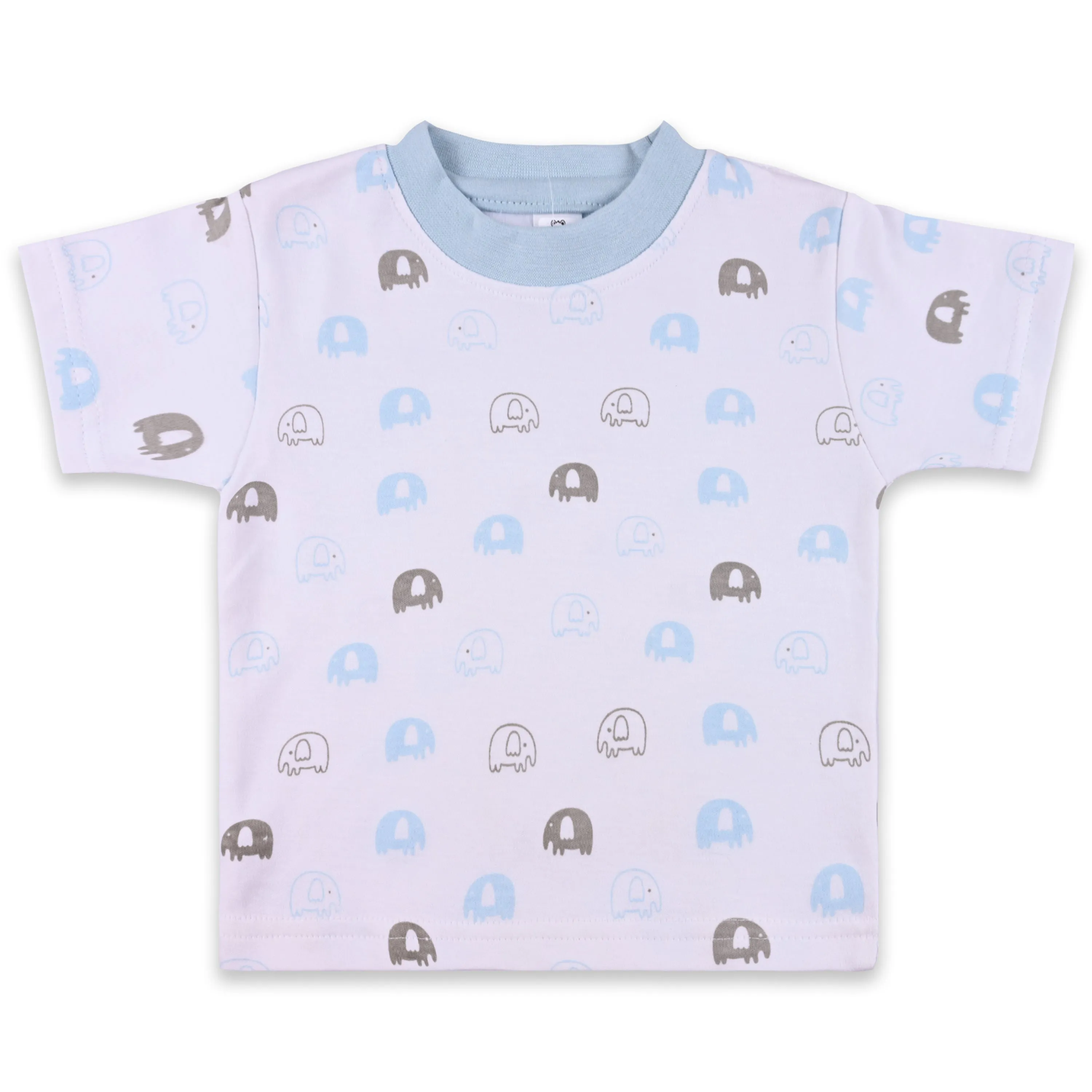 Baby Boys Applique Print T-Shirt and Shorts Dungaree Set