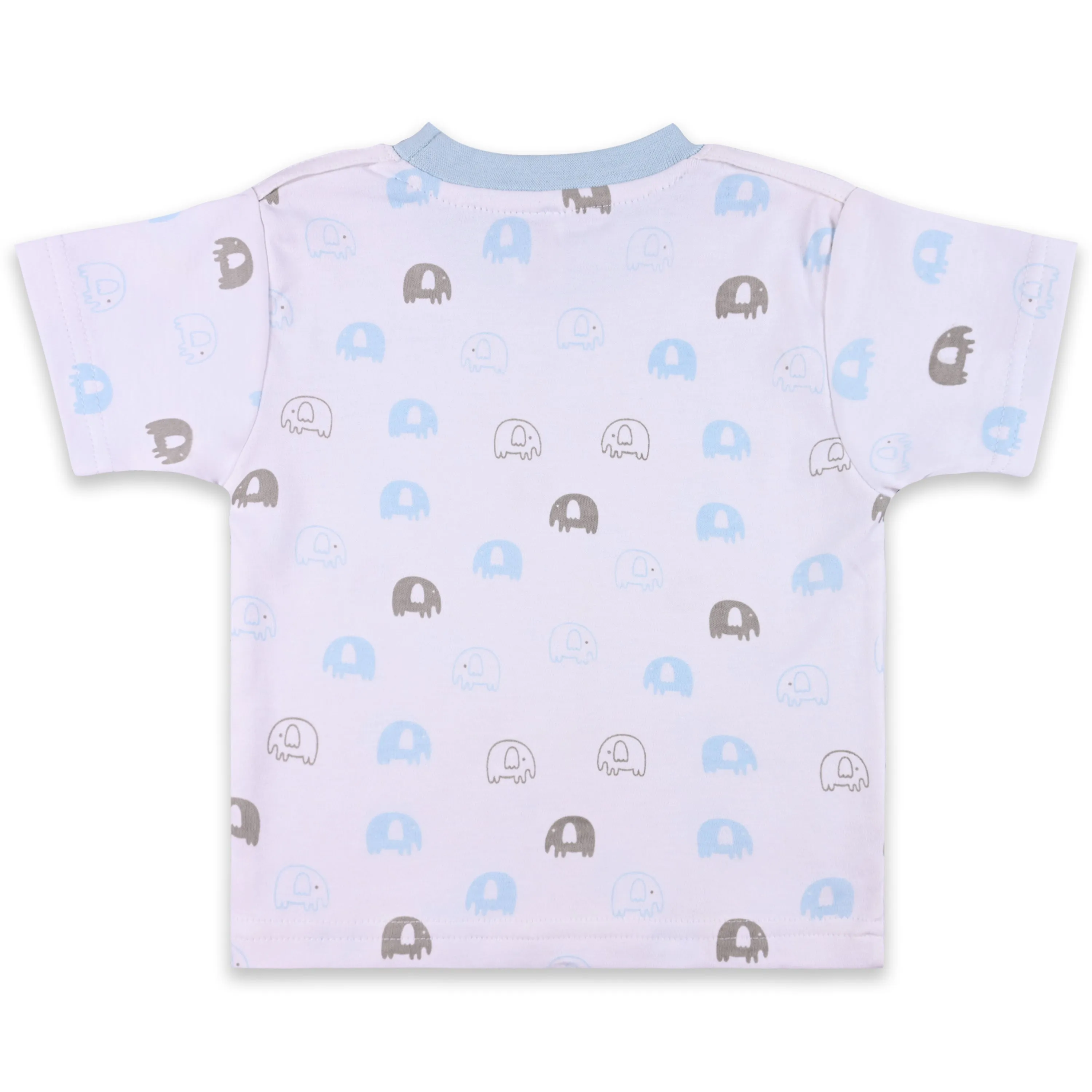 Baby Boys Applique Print T-Shirt and Shorts Dungaree Set