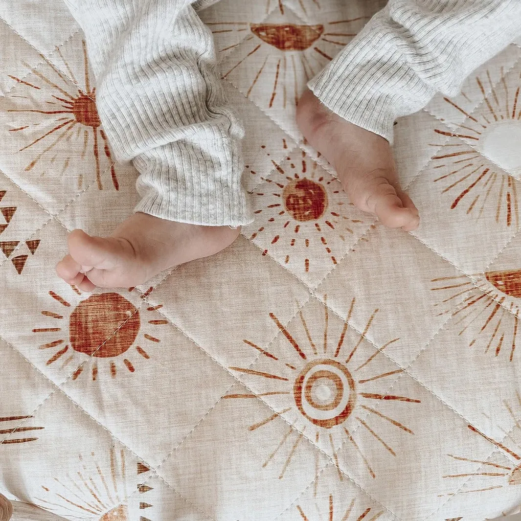 Bambella Waterproof Fitted Cot Sheet - Bohemian Sunshine