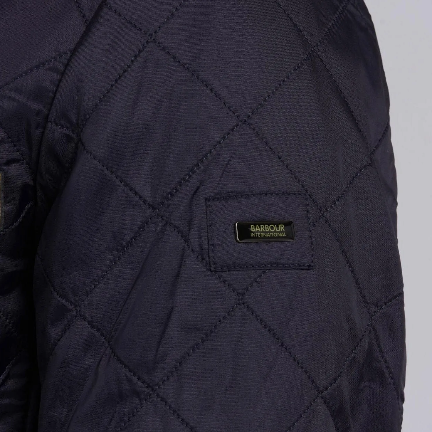 Barbour International Ariel Polarquilt Jacket In Navy