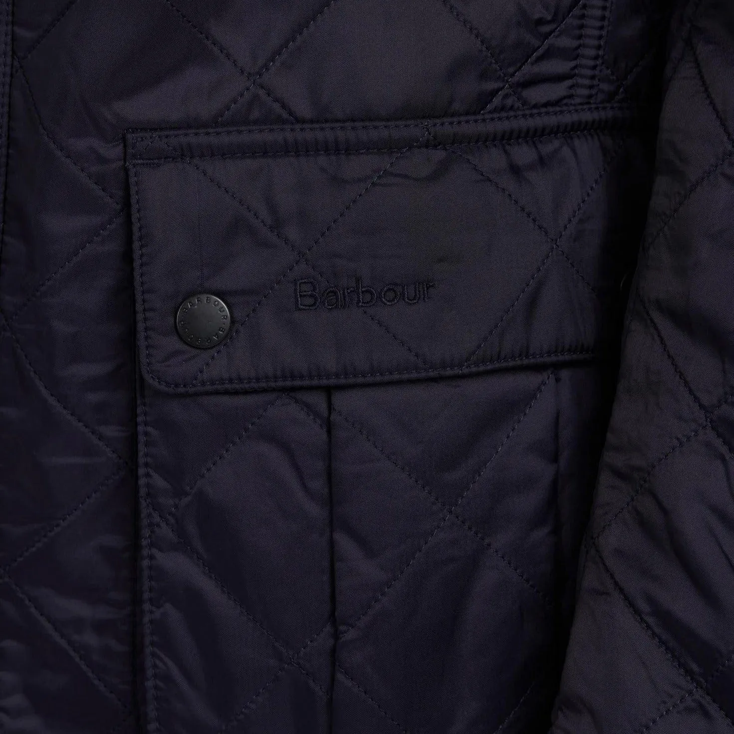 Barbour International Ariel Polarquilt Jacket In Navy