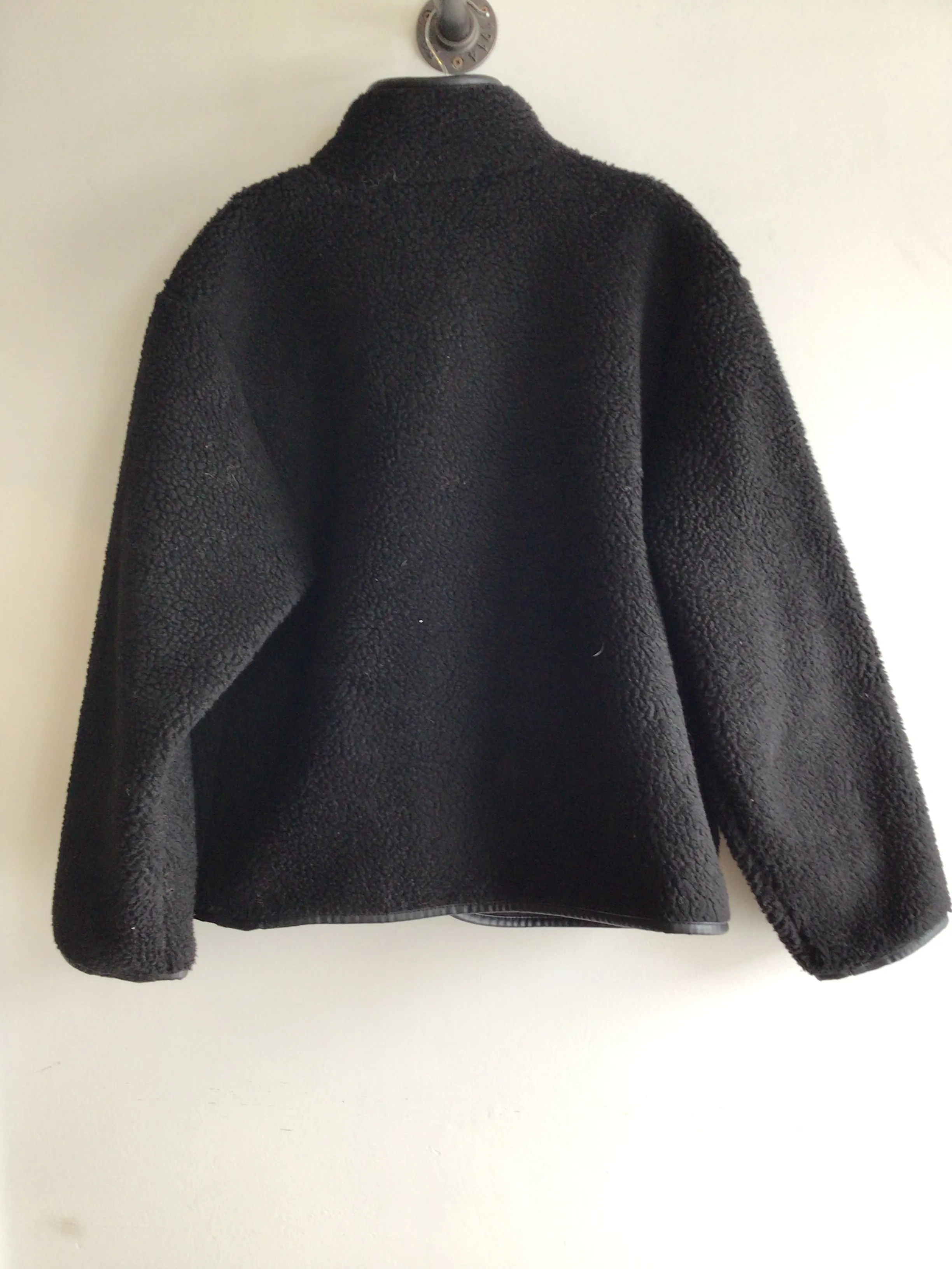 Black Fleece Button Jacket