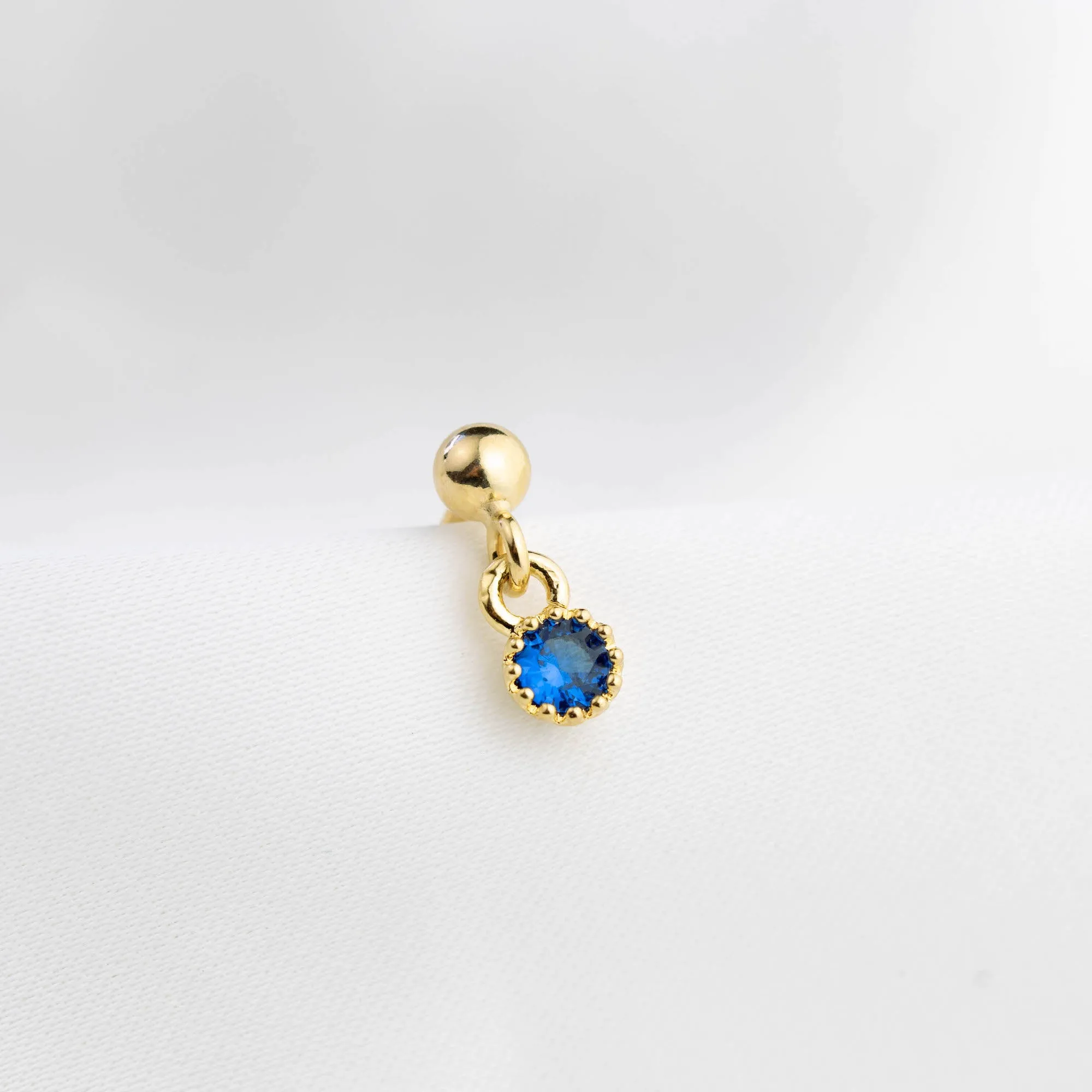 Bohemian Blue Zirconia Earpin