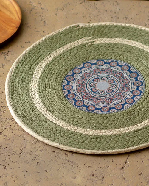 Bohemian Mandala Placemat - Green