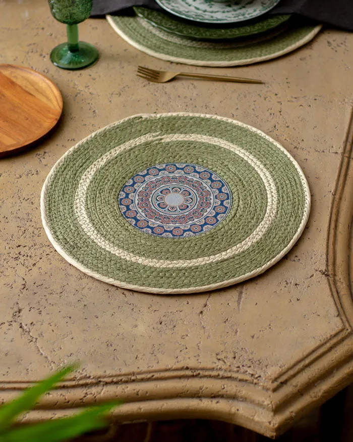 Bohemian Mandala Placemat - Green