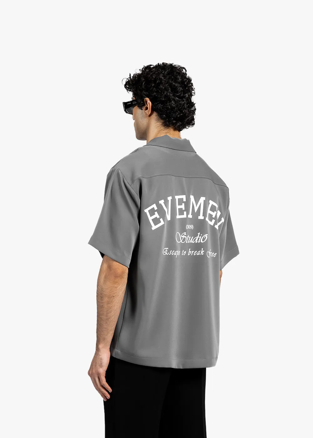 BOWLING SHIRT - SMOKE GREY